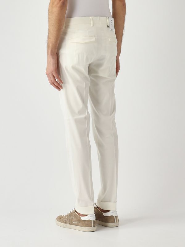3. Pantalone uomo Master in cotone e seta stretch Burro PT Torino coasmaz00cl1sd80