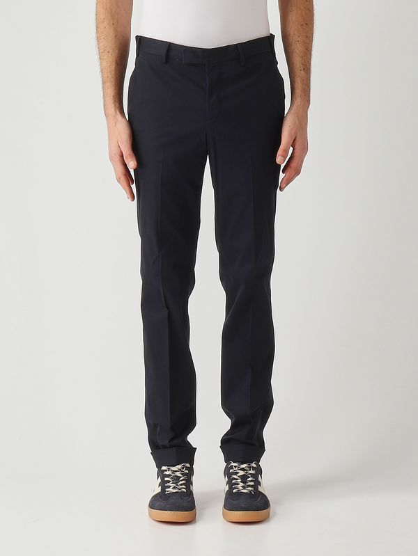 Pantalone uomo Master in cotone e seta stretch Navy PT Torino