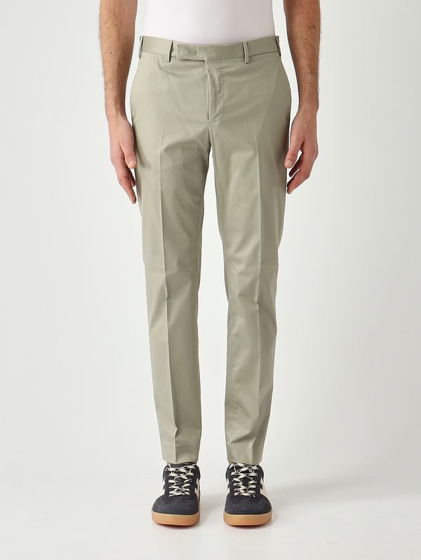 1. Pantalón de hombre Dieci en algodón elástico premium efecto satén Salvia PT Torino coasx0z00fwdnu68