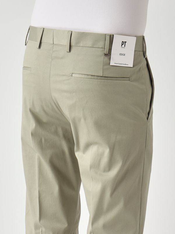 4. Pantalón de hombre Dieci en algodón elástico premium efecto satén Salvia PT Torino coasx0z00fwdnu68