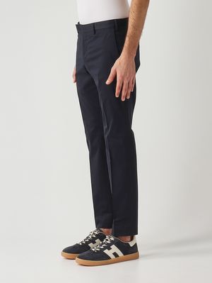 2. Pantalon homme Dieci en coton extensible de luxe Bleu marine