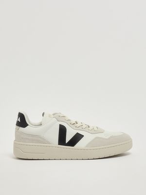 1. Herren-Sneaker V-90 aus O.T.-Leder Schwarz-Weiß