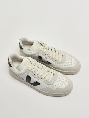 2. Herren-Sneaker V-90 aus O.T.-Leder Schwarz-Weiß