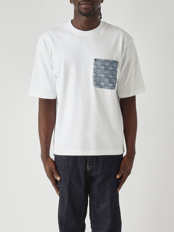 1. Camiseta de hombre de jersey de algodón Blanco Dsquared2 s74gd1554d20106