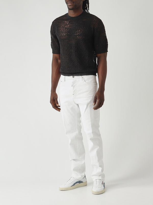 2. Men's 642 jeans in stretch cotton bull denim White Dsquared2 s74lb1908s39781