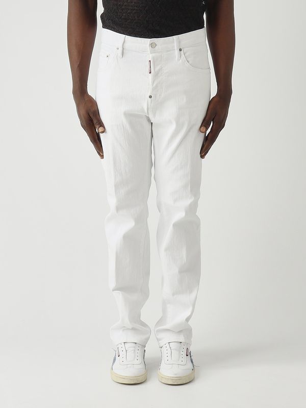 Dsquared2 Men's Sexy Stretch Cotton Chino Pants - White