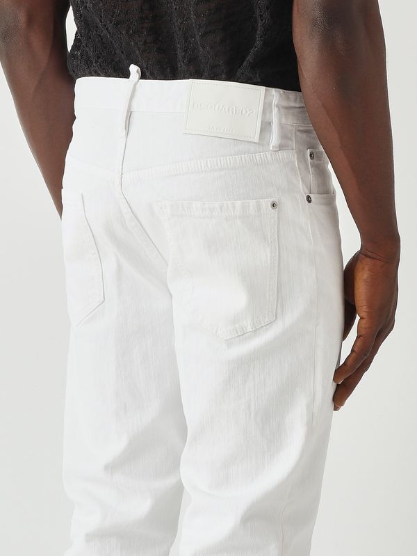 5. Men's 642 jeans in stretch cotton bull denim White Dsquared2 s74lb1908s39781