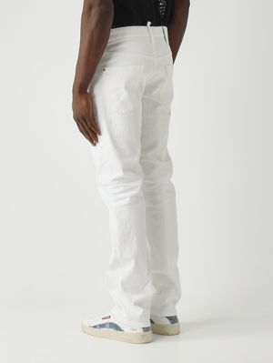 4. Men's 642 jeans in stretch cotton bull denim White