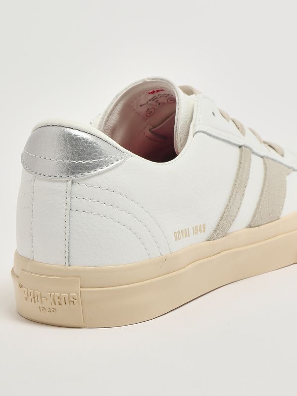 5. Sneaker Royal Classic aus Leder Weiß-Grau Pro-Keds 1949 rc226slmls