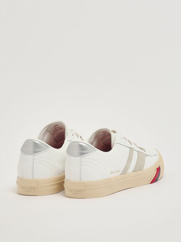 3. Sneaker Royal Classic aus Leder Weiß-Grau Pro-Keds 1949 rc226slmls