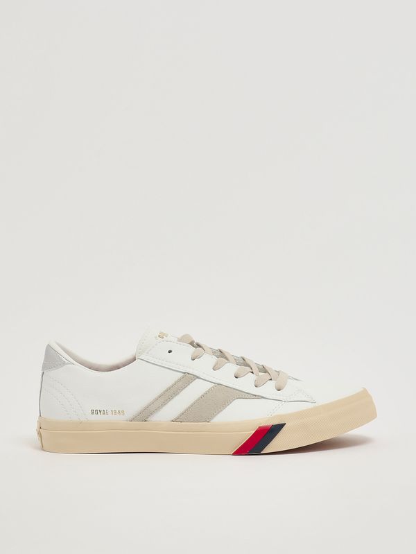 1. Sneaker Royal Classic aus Leder Weiß-Grau Pro-Keds 1949 rc226slmls