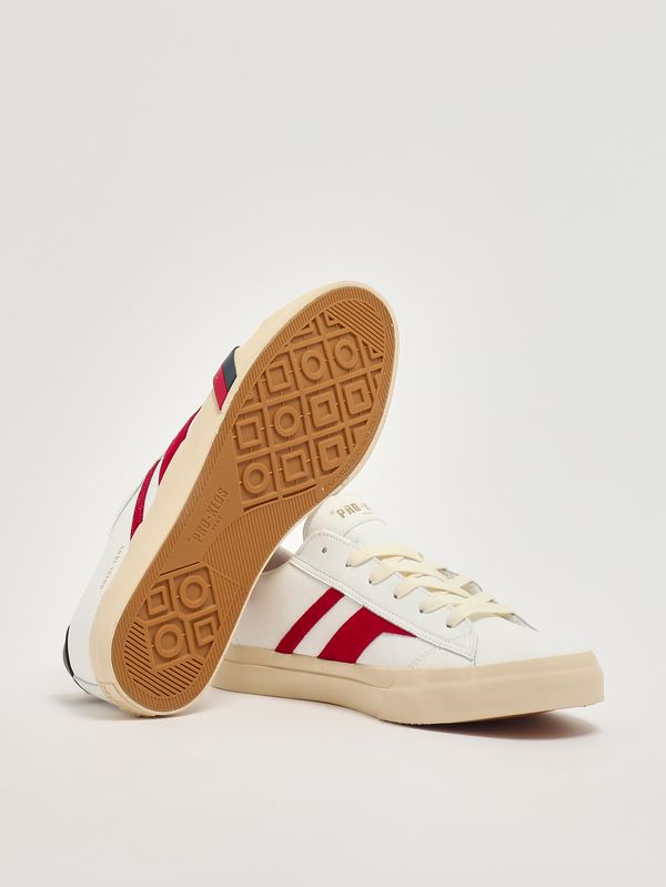 4. Royal Classic leather sneakers White-Red Pro-Keds 1949 rc226slmls