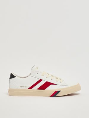 1. Royal Classic leather sneakers White-Red