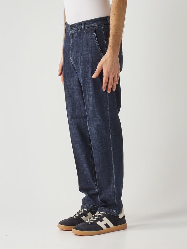 2. Men's stretch cotton jeans Dark Denim Fay ntm8752197lzee