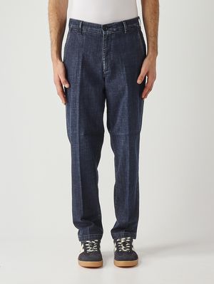 1. Men's stretch cotton jeans Dark Denim