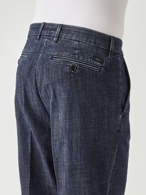 3. Men's stretch cotton jeans Dark Denim