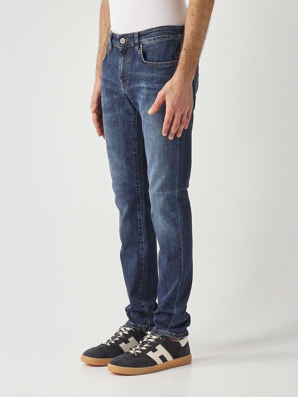2. Herrenjeans Swing aus 10 oz Stretch-Baumwoll-Denim Denimblau PT Torino c5dp05z0im5810