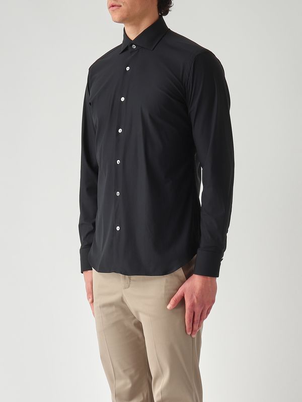 3. Camicia uomo in tessuto tecnico Nero Guglielminotti 1360gje