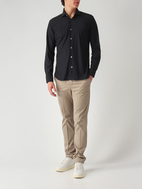 2. Camicia uomo in tessuto tecnico Nero Guglielminotti 1360gje