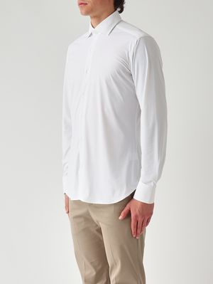 3. Camicia uomo in tessuto tecnico Bianco