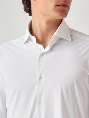 5. Camicia uomo in tessuto tecnico Bianco