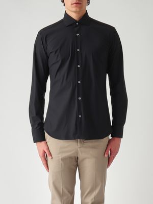 1. Camicia uomo in tessuto tecnico Nero