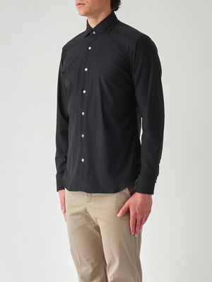 3. Camicia uomo in tessuto tecnico Nero
