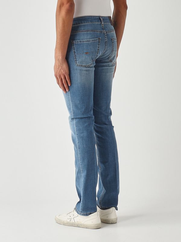 4. Jeans uomo in cotone stretch Denim Fay ntm8752196lzed