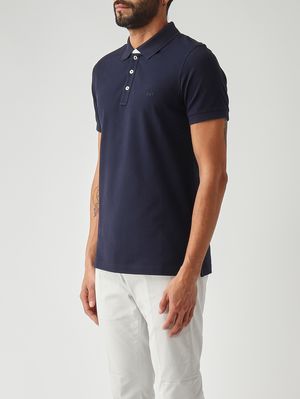 3. Polo uomo in piqué di cotone stretch Navy