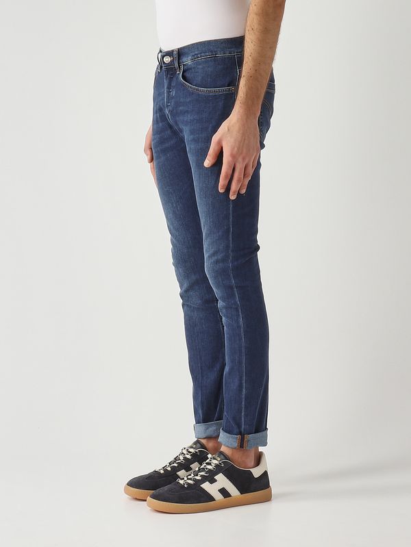 2. Jeans uomo George in misto cotone stretch Denim Scuro Dondup up232ds0389umd5