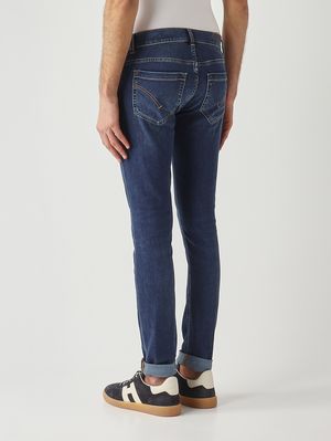 3. Jeans uomo George in misto cotone stretch Denim Scuro
