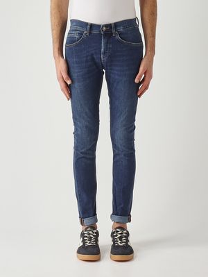 1. Jeans uomo George in misto cotone stretch Denim Scuro
