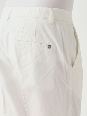 4. Men's Pablo trousers in stretch cotton White