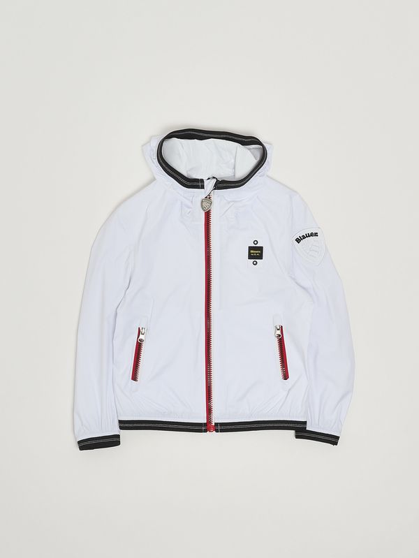 1. Veste enfant Dodge en nylon Blanc Blauer 26sblkc11401007111