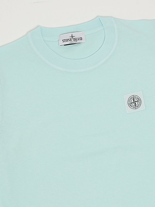 3. Camiseta de algodón para niño Celeste Stone Island Junior l1s162100005s0050