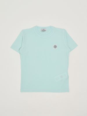 1. Camiseta de algodón para niño Celeste