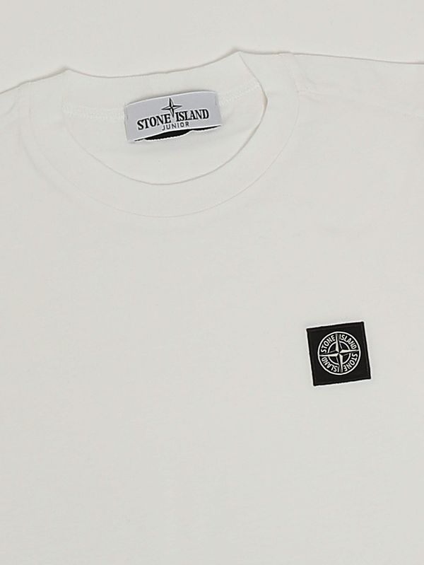 3. Camiseta de algodón para niño Blanco Stone Island Junior l1s162100002s0047
