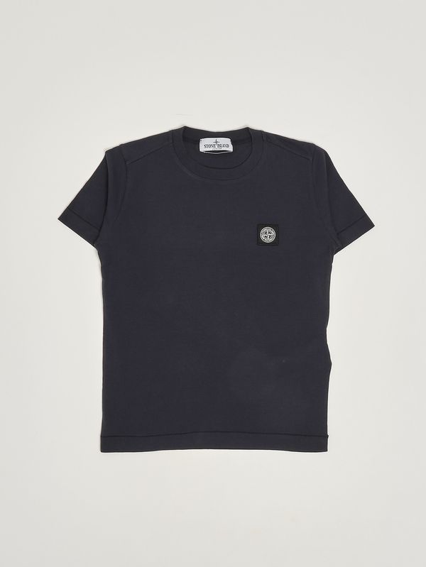 T-shirt bambino in cotone Blu Stone Island Junior