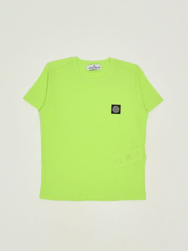 T-shirt bambino in cotone Lime Stone Island Junior