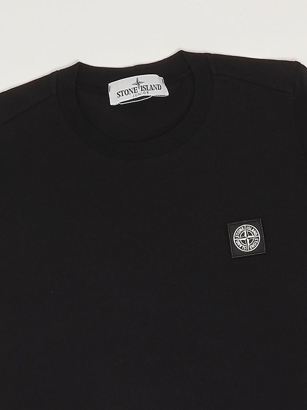 3. Camiseta de algodón para niño Negro Stone Island Junior l1s162100002s0047