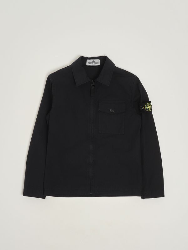 1. Boys' stretch cotton overshirt Blue Stone Island Junior l1s16120000s0001