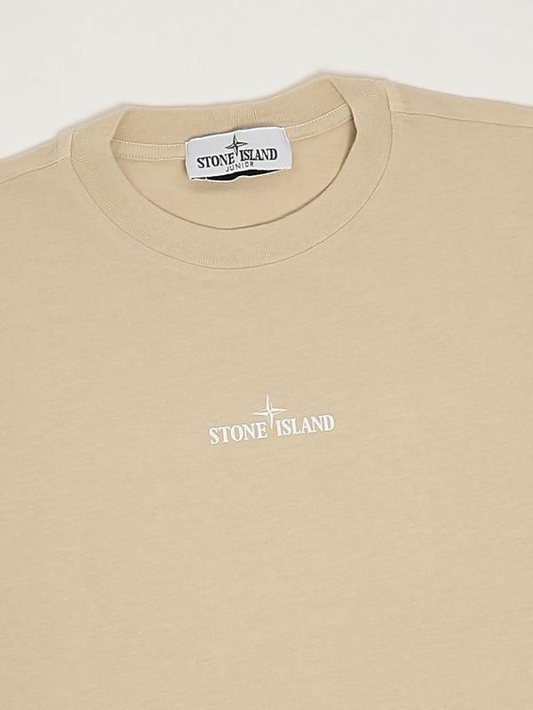 3. Camiseta de algodón para niño Beige Stone Island Junior l1s162100009s0377