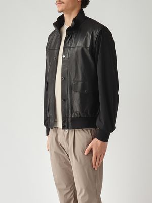 3. Herrenjacke Titano aus Plongé und Nylon Schwarz