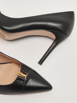 4. Escarpins femme en cuir Noir