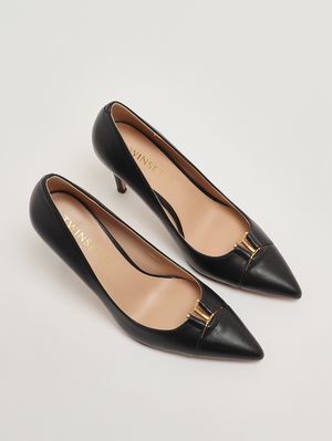 2. Escarpins femme en cuir Noir