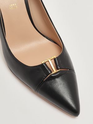 5. Escarpins femme en cuir Noir