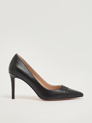 1. Escarpins femme en cuir Noir