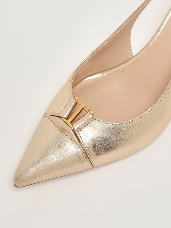 5. Escarpins femme en cuir Platine Twinset 261tcp034