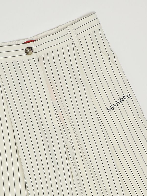 3. Girls' viscose-blend trousers White-Blue Max & Co. KID mx0307mx00w