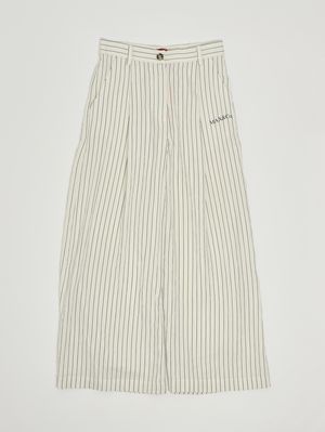 1. Girls' viscose-blend trousers White-Blue
